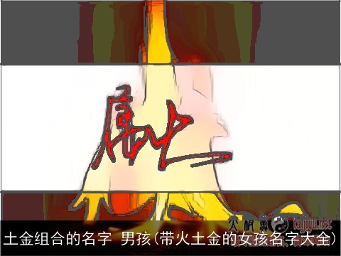 土金组合的名字 男孩(带火土金的女孩名字大全)