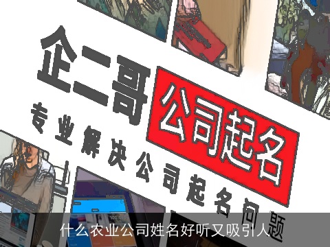 什么农业公司姓名好听又吸引人