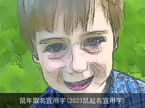 鼠年取名宜用字(2023鼠起名宜用字)