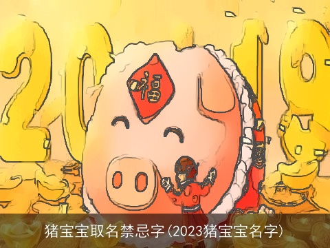 猪宝宝取名禁忌字(2023猪宝宝名字)