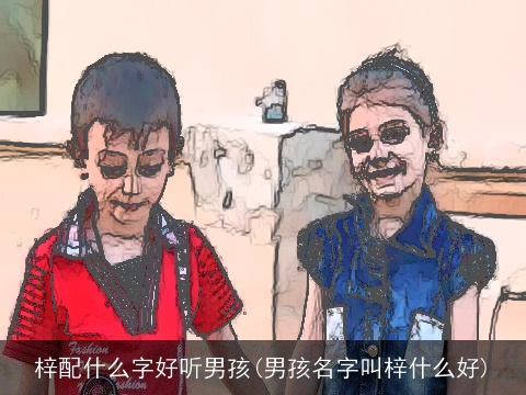 梓配什么字好听男孩(男孩名字叫梓什么好)