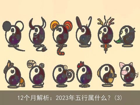 12个月解析：2023年五行属什么？(3)