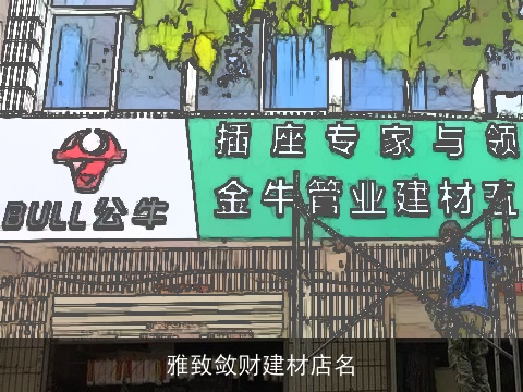 雅致敛财建材店名