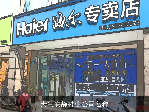 大气安静鞋业公司名称