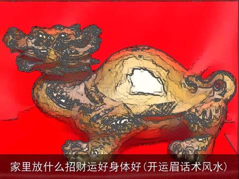 家里放什么招财运好身体好(开运眉话术风水)