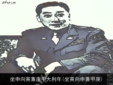 坐申向寅兼庚甲大利年(坐寅向申兼甲庚)