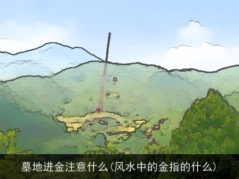 墓地进金注意什么(风水中的金指的什么)