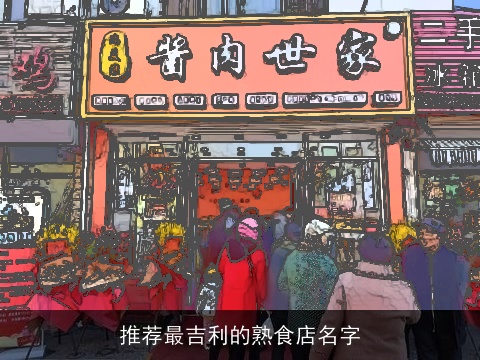 推荐最吉利的熟食店名字
