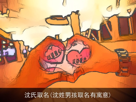 沈氏取名(沈姓男孩取名有寓意)