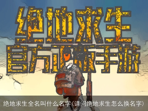 绝地求生全名叫什么名字(请问绝地求生怎么换名字)