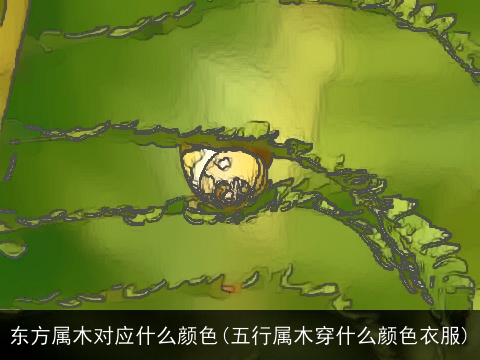 东方属木对应什么颜色(五行属木穿什么颜色衣服)