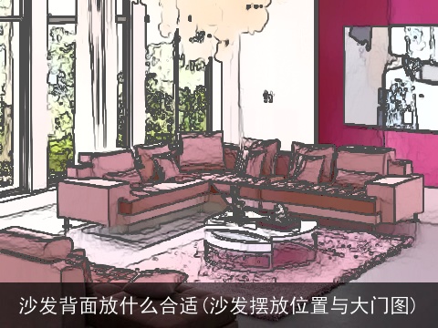 沙发背面放什么合适(沙发摆放位置与大门图)
