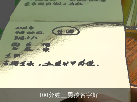 100分姓王男孩名字好