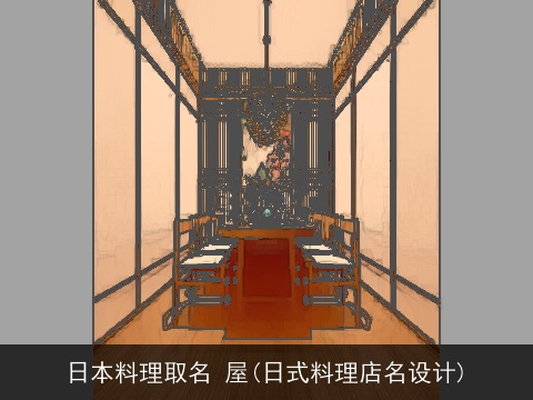 日本料理取名 屋(日式料理店名设计)