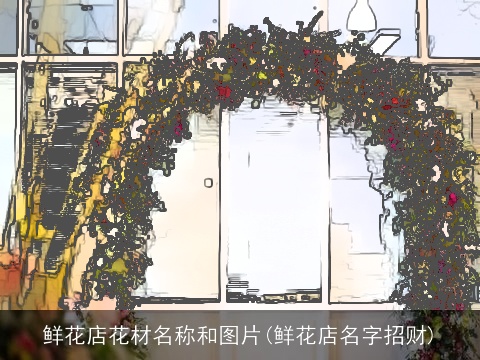鲜花店花材名称和图片(鲜花店名字招财)