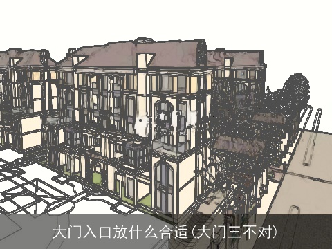 大门入口放什么合适(大门三不对)