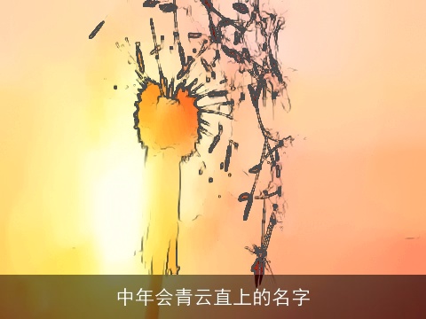 中年会青云直上的名字