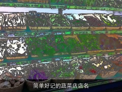 简单好记的蔬菜店店名