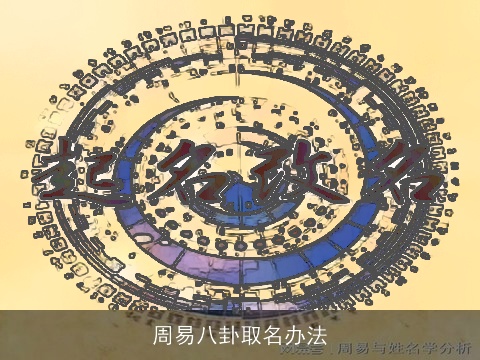 周易八卦取名办法