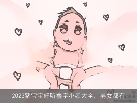 2023猪宝宝好听叠字小名大全，男女都有