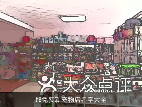 取免费新宠物店名字大全