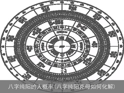 八字纯阳的人概率(八字纯阳克母如何化解)