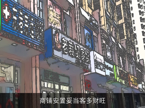 商铺安置妥当客多财旺