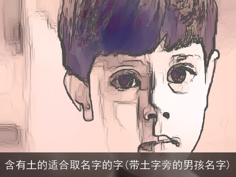 含有土的适合取名字的字(带土字旁的男孩名字)