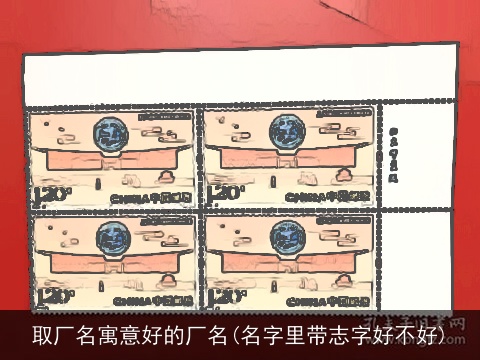 取厂名寓意好的厂名(名字里带志字好不好)