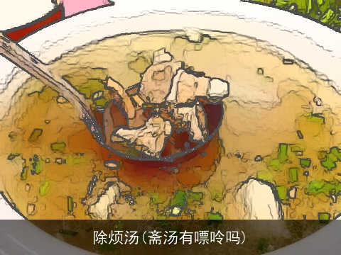 除烦汤(斋汤有嘌呤吗)