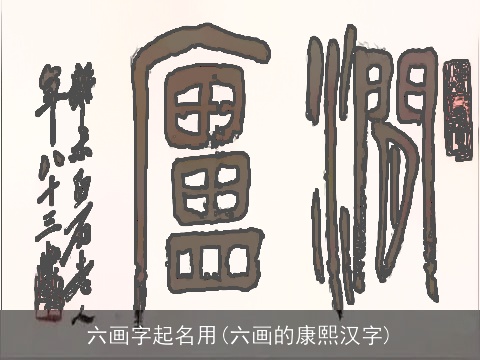 六画字起名用(六画的康熙汉字)
