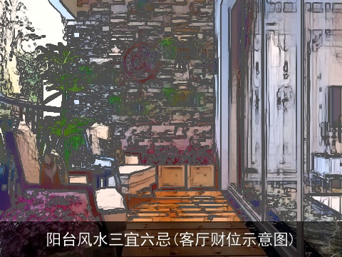 阳台风水三宜六忌(客厅财位示意图)