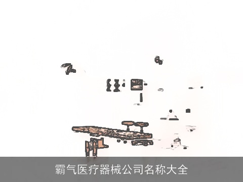 霸气医疗器械公司名称大全