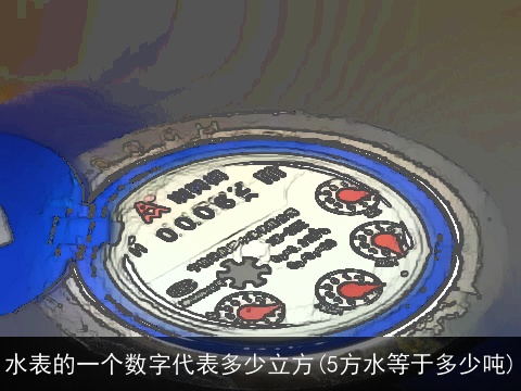 水表的一个数字代表多少立方(5方水等于多少吨)