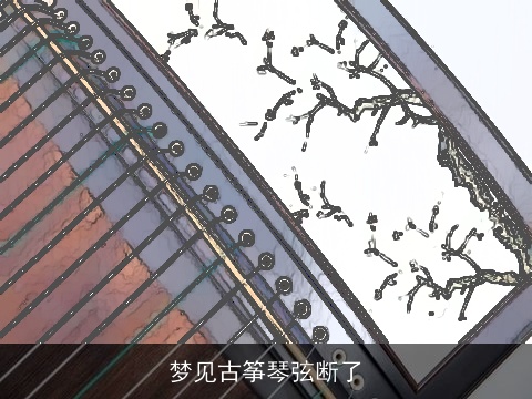 梦见古筝琴弦断了