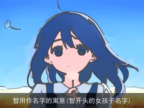 智用作名字的寓意(智开头的女孩子名字)