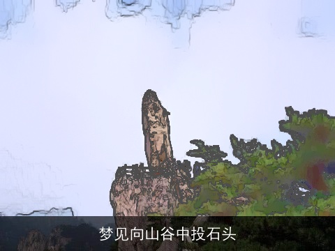 梦见向山谷中投石头