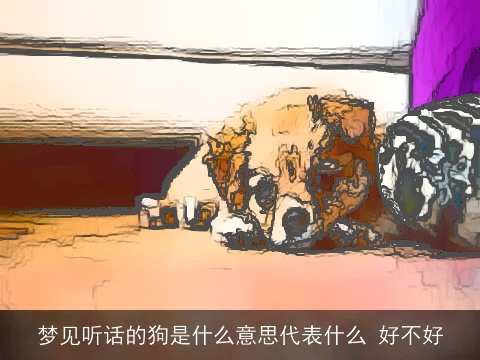 梦见听话的狗是什么意思代表什么 好不好
