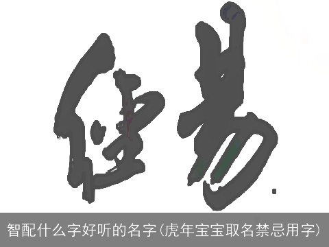 智配什么字好听的名字(虎年宝宝取名禁忌用字)