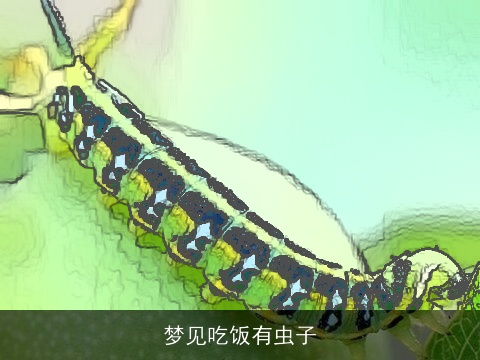 梦见吃饭有虫子
