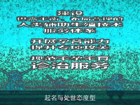 起名与处世态度型