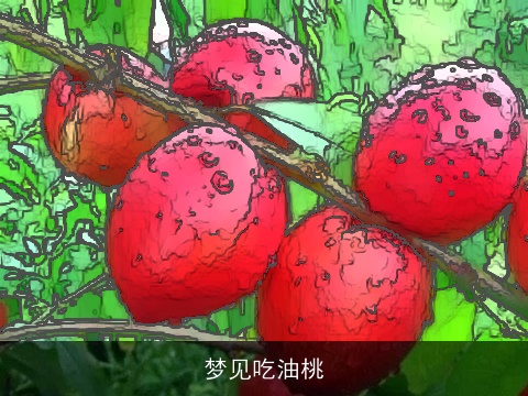 梦见吃油桃