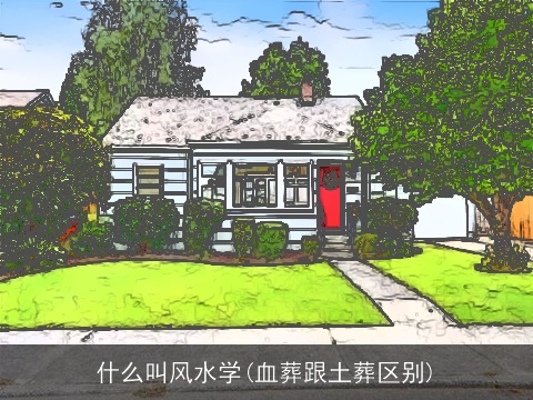 什么叫风水学(血葬跟土葬区别)