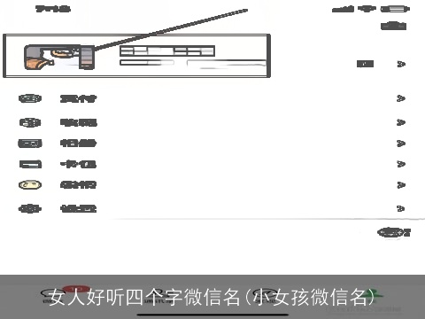 女人好听四个字微信名(小女孩微信名)