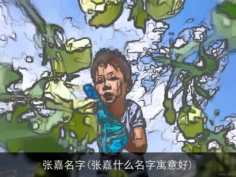 张嘉名字(张嘉什么名字寓意好)