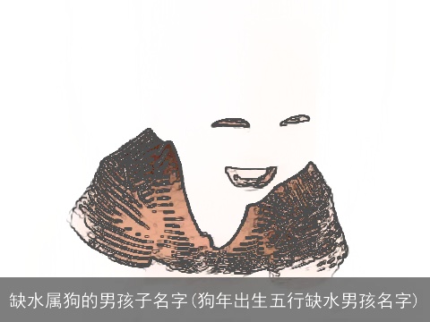 缺水属狗的男孩子名字(狗年出生五行缺水男孩名字)