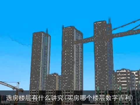 选房楼层有什么讲究(买房哪个楼层数字吉利)