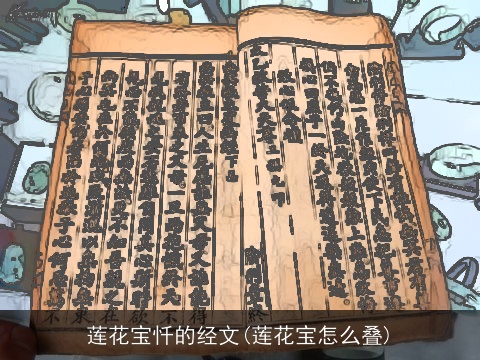 莲花宝忏的经文(莲花宝怎么叠)