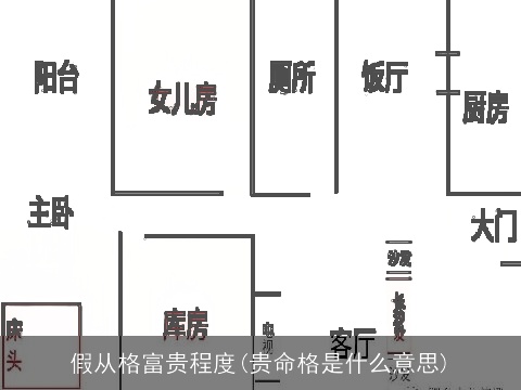 假从格富贵程度(贵命格是什么意思)