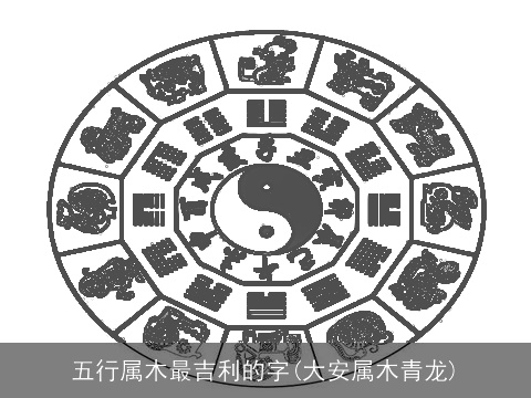 五行属木最吉利的字(大安属木青龙)